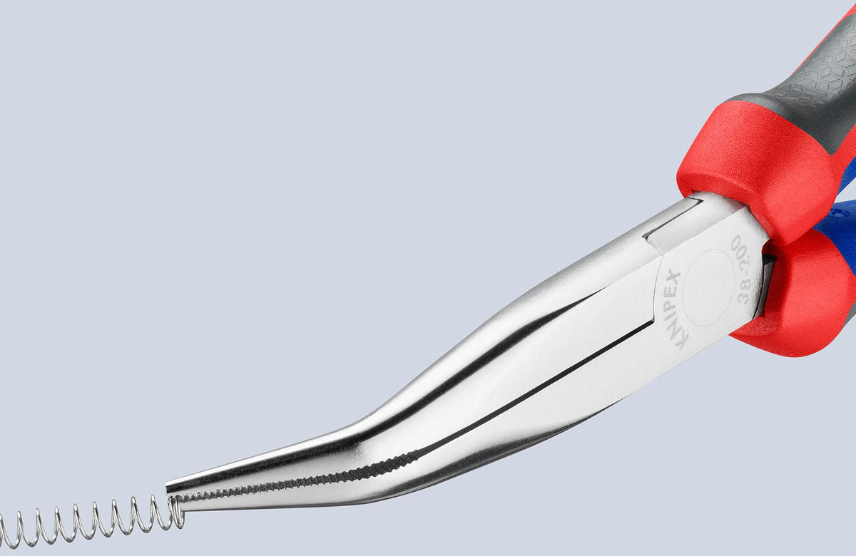 KNIPEX Mechanikerzange L.200mm Form 2 40° gewinkelt Comfort-Griff verchromt