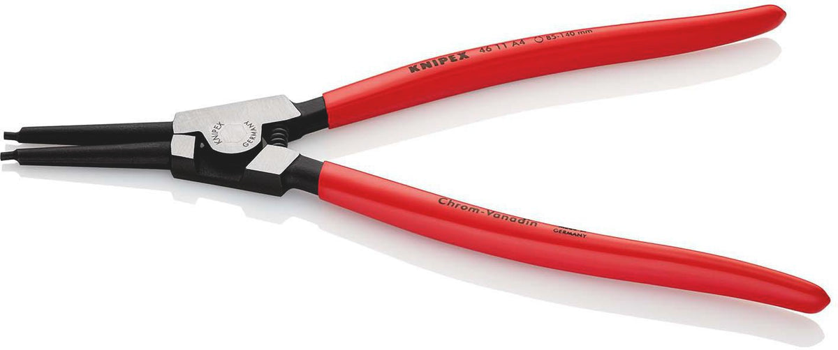 KNIPEX Sicherungsringzange A 0 für Wellen Ø 3-10 mm, poliert, gerade Spitzen, Chrom-Vanadin-Stahl