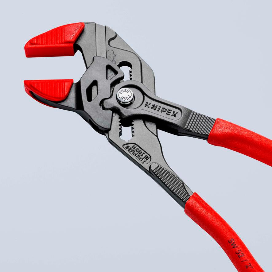 KNIPEX Zangenschlüssel 250 mm, Spannweite 52 mm, mit Kunststoffüberzug und Einstellskala