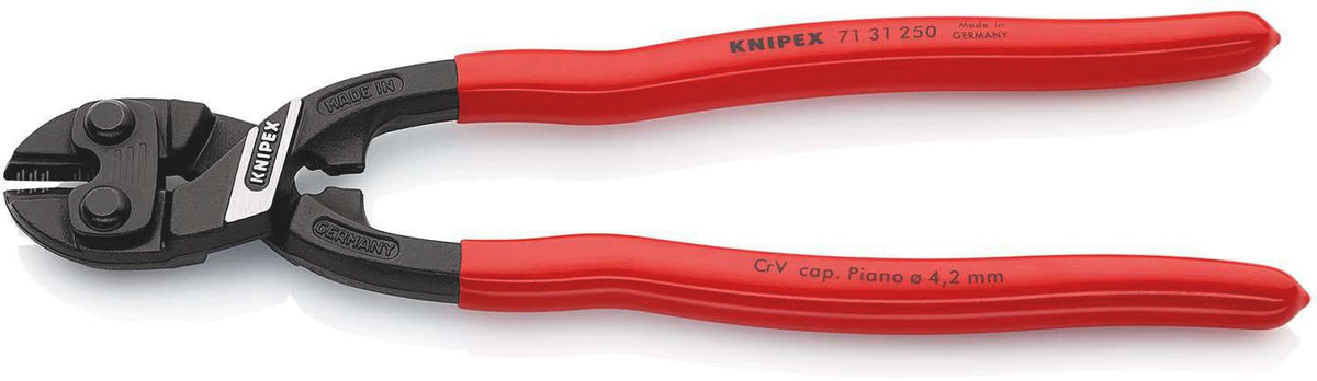 KNIPEX CoBolt® Kompaktbolzenschneider 160 mm – 60 % Kraftersparnis, mit Aussparung