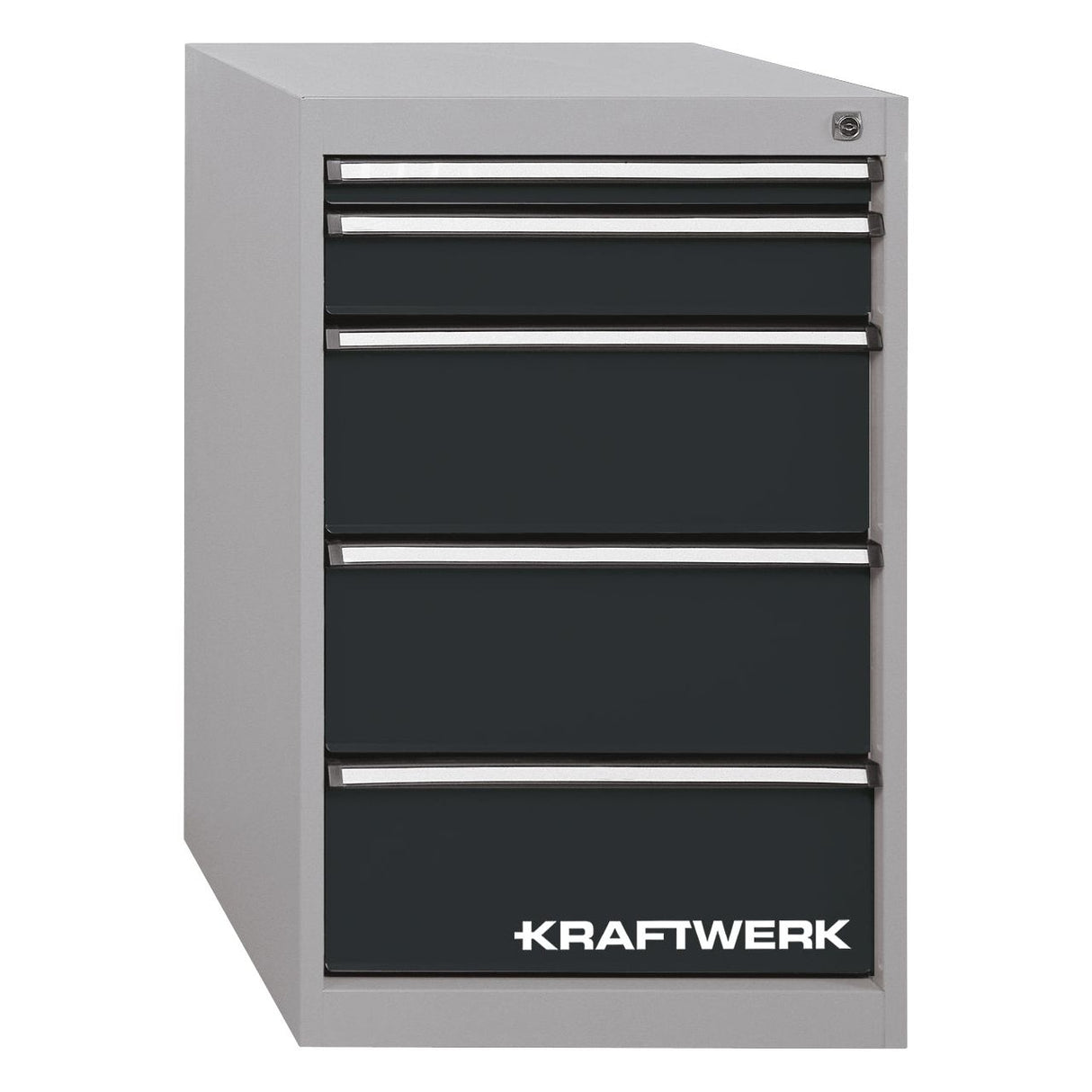 Kraftwerk „Made in Germany“ MODULAR Schubladenbox für Werkbank, 5 Schubladen, 800 x 535 x 600 mm