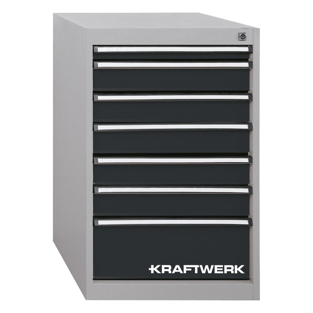 Kraftwerk „Made in Germany“ MODULAR Schubladenbox für Werkbank, 7 Schubladen, 800 x 535 x 600 mm