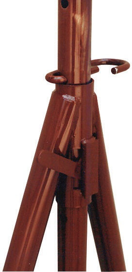 MÜBA Stahlrohr-Gerüstbock lackiert 120x75 cm mit Pfostenhalterung, höhenverstellbar bis 130 cm, 1500 kg