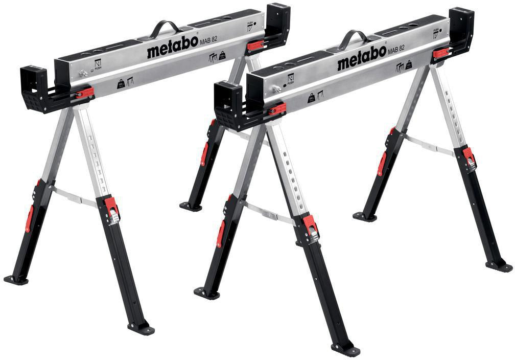 METABO Arbeitsbock MAB 82 – Höhenverstellbar 615-820 mm, 590 kg Tragkraft