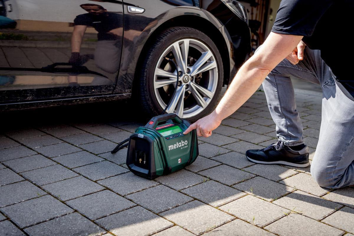 METABO Akku-Kompressor AK 18 Multi 18 V 16 l/min 11 bar mit Hochdruck- und Volumenfunktion