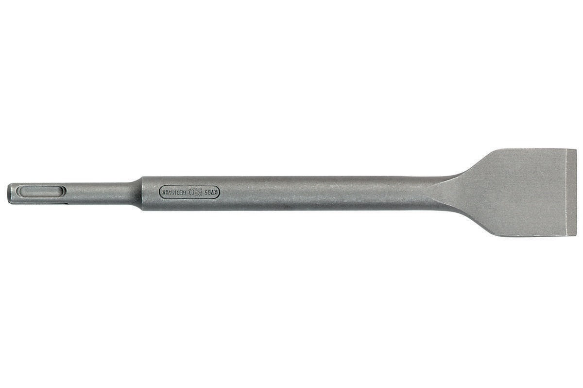 METABO Fliesenmeißel SDS-plus 175 mm – Breites Blatt 65 mm für Fliesen & Putz