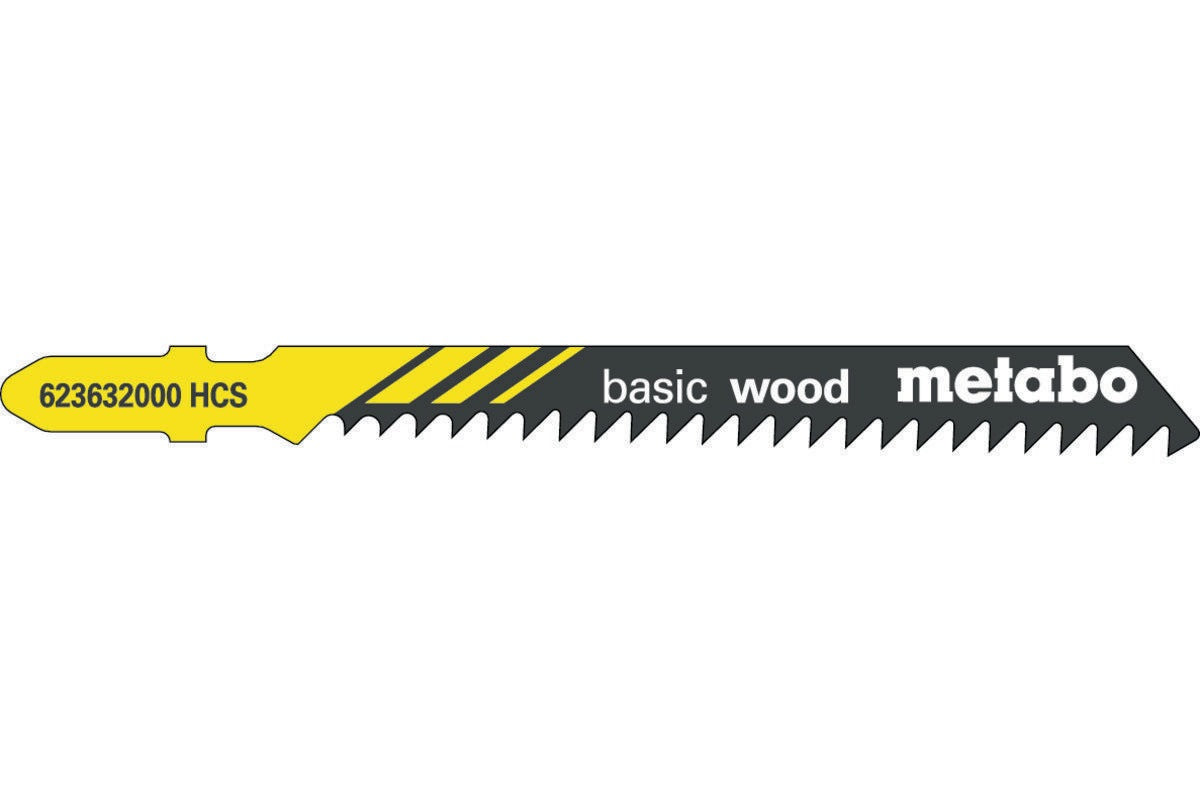 METABO Stichsägeblätter Classic Nutz-Länge 51 mm, Zahnteilung 2 mm, HCS, gefräst/gewellt