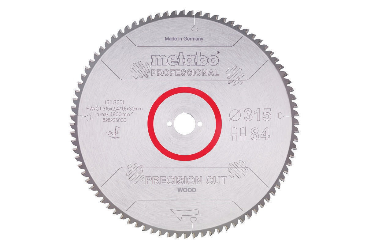 Metabo Kreissägeblatt Precision Cut Wood Professional D216xB2,4xBohrung30mm 48Z WZ