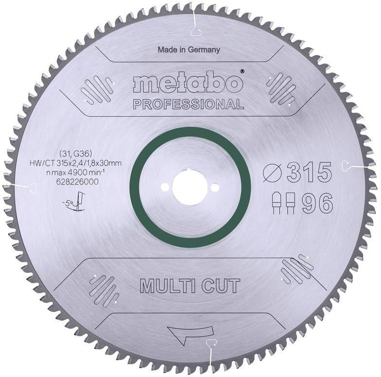 Metabo Kreissägeblatt Precision Cut Wood Professional D216xB2,4xBohrung30mm 48Z WZ