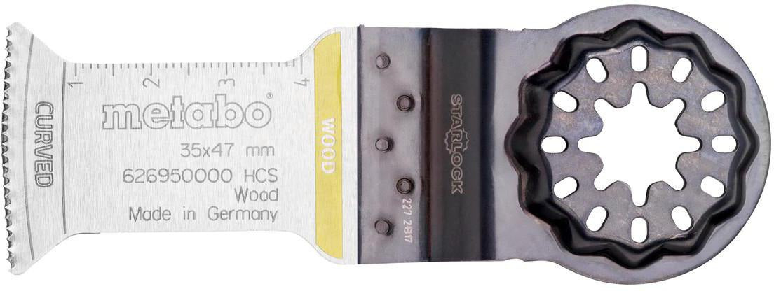 Metabo Tauchsägeblatt Starlock L.45mm B.32mm HCS Zahnteilung 1,3mm/20TPI – 5 Stück