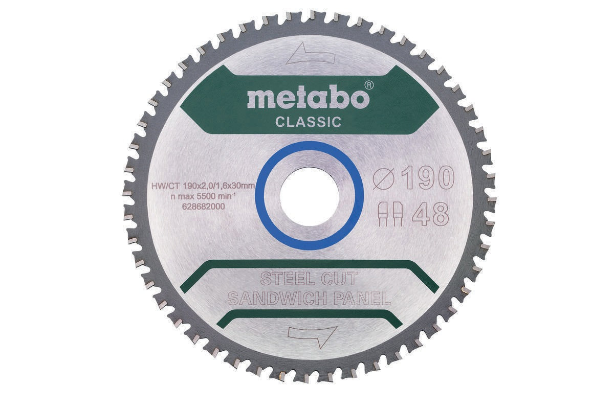 Metabo Kreissägeblatt Steel Cut Classic 165 mm – Für saubere Kaltschnitte in Metall