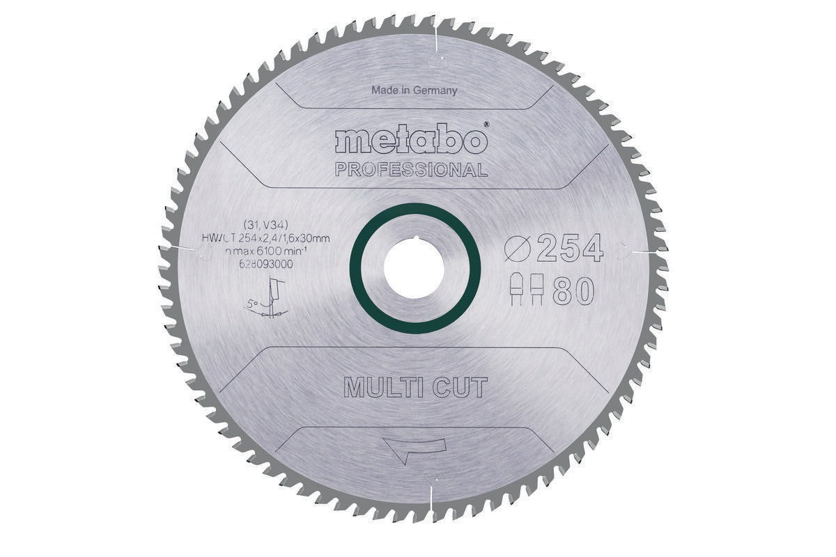 Metabo Kreissägeblatt Precision Cut Wood Professional D216xB2,4xBohrung30mm 48Z WZ