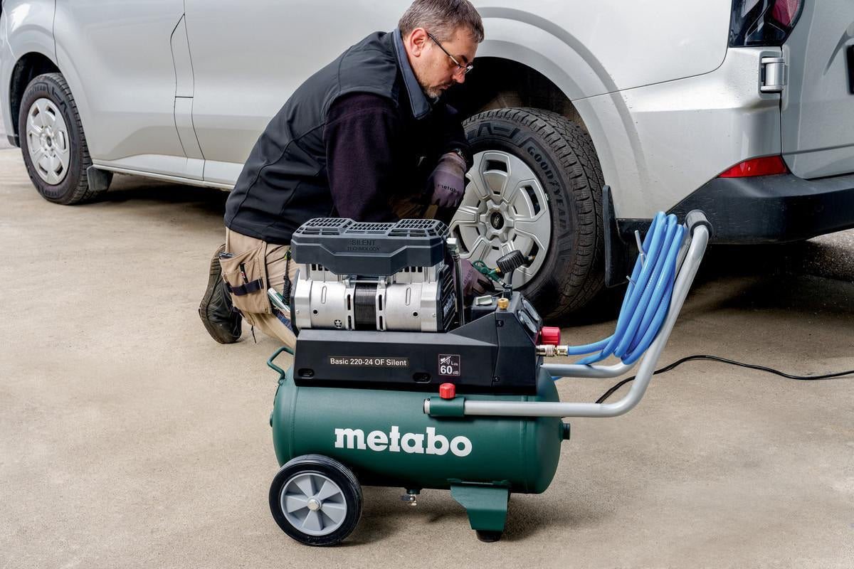 METABO Kompressor Basic 220-24 OF Silent, 220 l/min, 8 bar, 1,1 kW, 24 l
