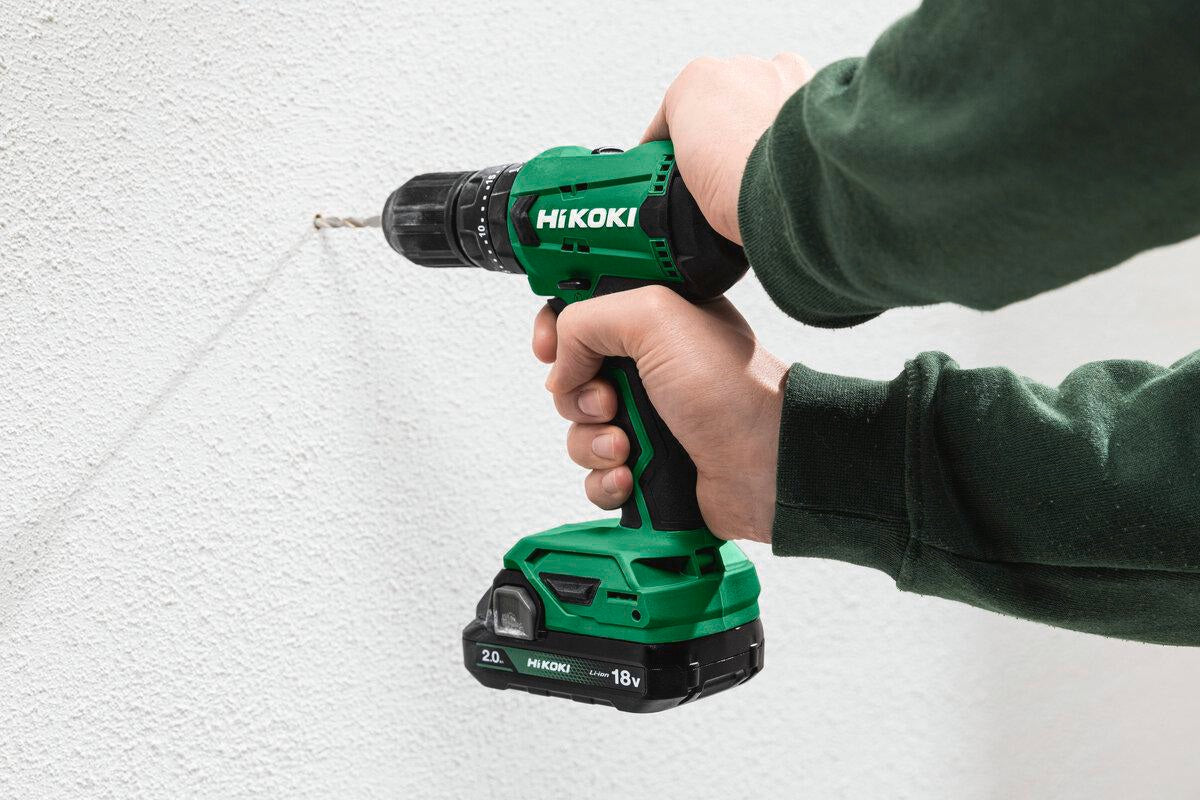 HIKOKI Akku-Bohrschrauber DS18DA 18 V 2 Ah – Kompakt, 40 Nm, 1,5–13 mm