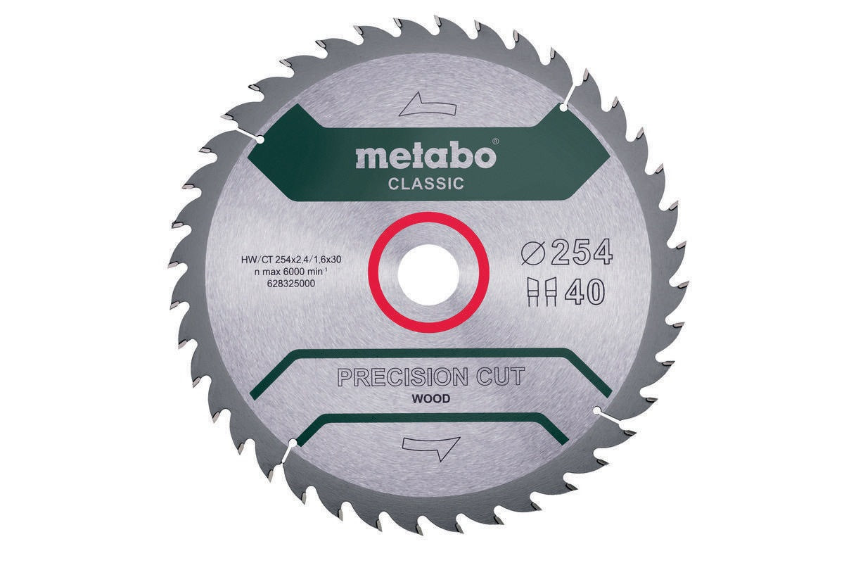 Metabo Kreissägeblatt precision cut wood classic 160 x 2,2/1,4 x 20 mm Z36 WZ für saubere Holzschnitte