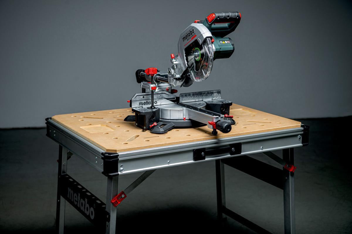 METABO Multifunktionstisch MWB 100 – mobile Werkbank, höhenverstellbar, 120 kg Traglast