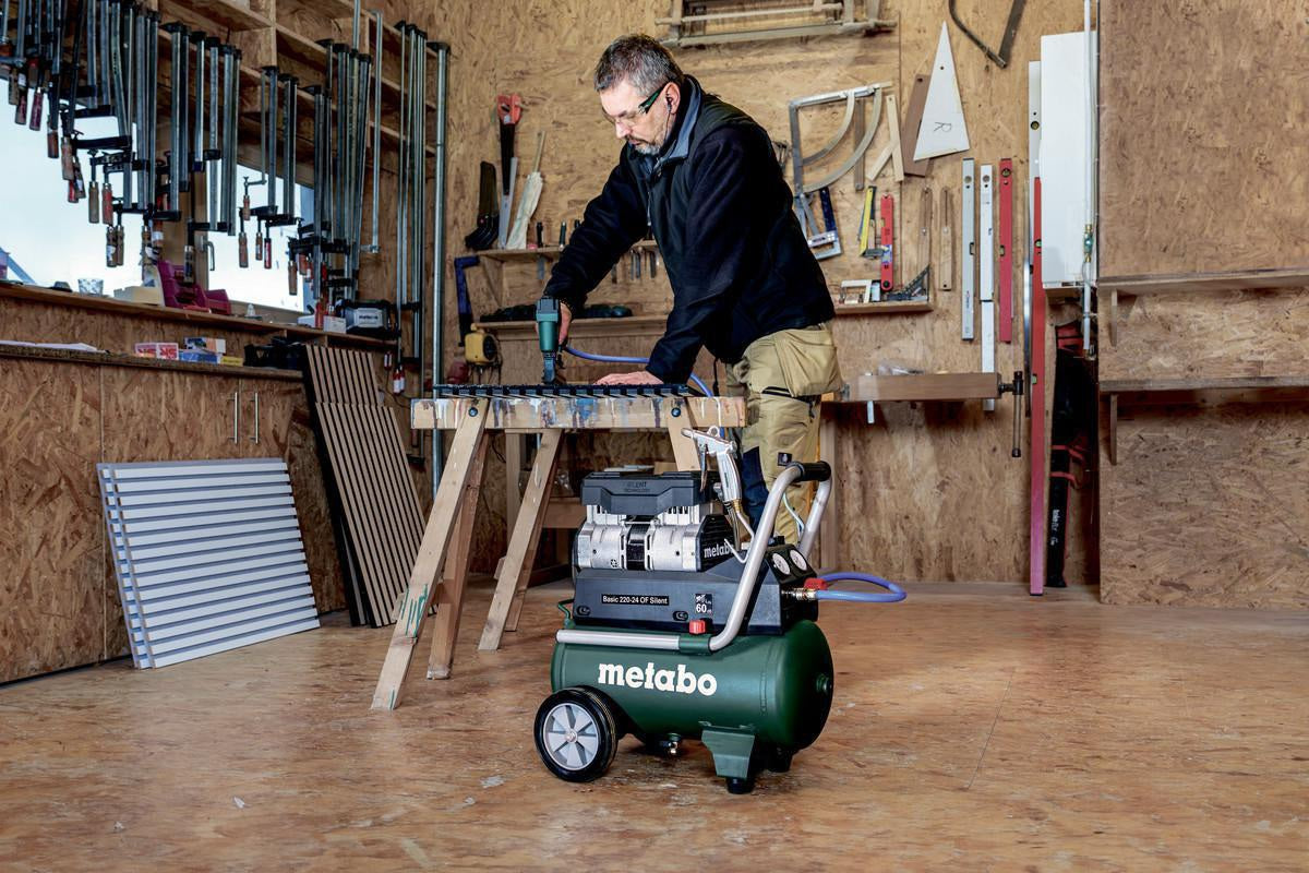 METABO Kompressor Basic 220-24 OF Silent, 220 l/min, 8 bar, 1,1 kW, 24 l