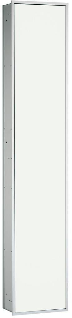 EMCO asis 300 Schrankmodul Unterputz 1584 mm alu/weiß mit LED-Beleuchtung