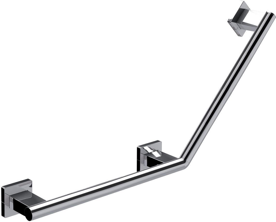 EMCO Winkelgriff system2 00104 135 Grad links chrom – Barrierefreier Haltegriff für Bad & WC