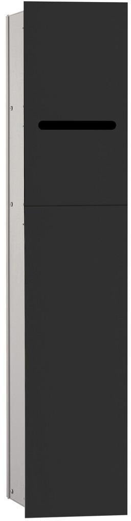 EMCO WC-Modul asis 2.0 Unterputz, Anschlag links, 811 mm, Weiß – mit Papierhalter & WC-Bürste