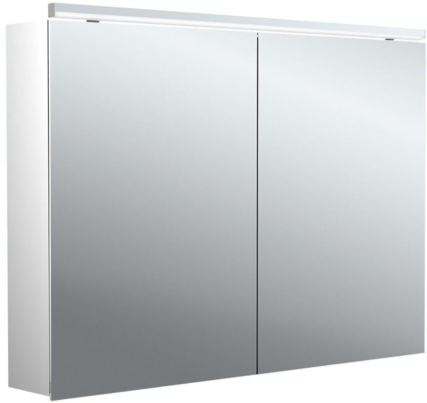 EMCO pure 2 Classic LED-Lichtspiegelschrank 1000 mm, 2-türig, Aluminium, IP20, 22 W, 2700–6500 K