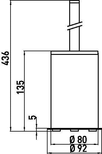 EMCO Toilettenbürstengarnitur system2 00101 Standmodell – Freistehend, Messing verchromt, mit losem Einsatz