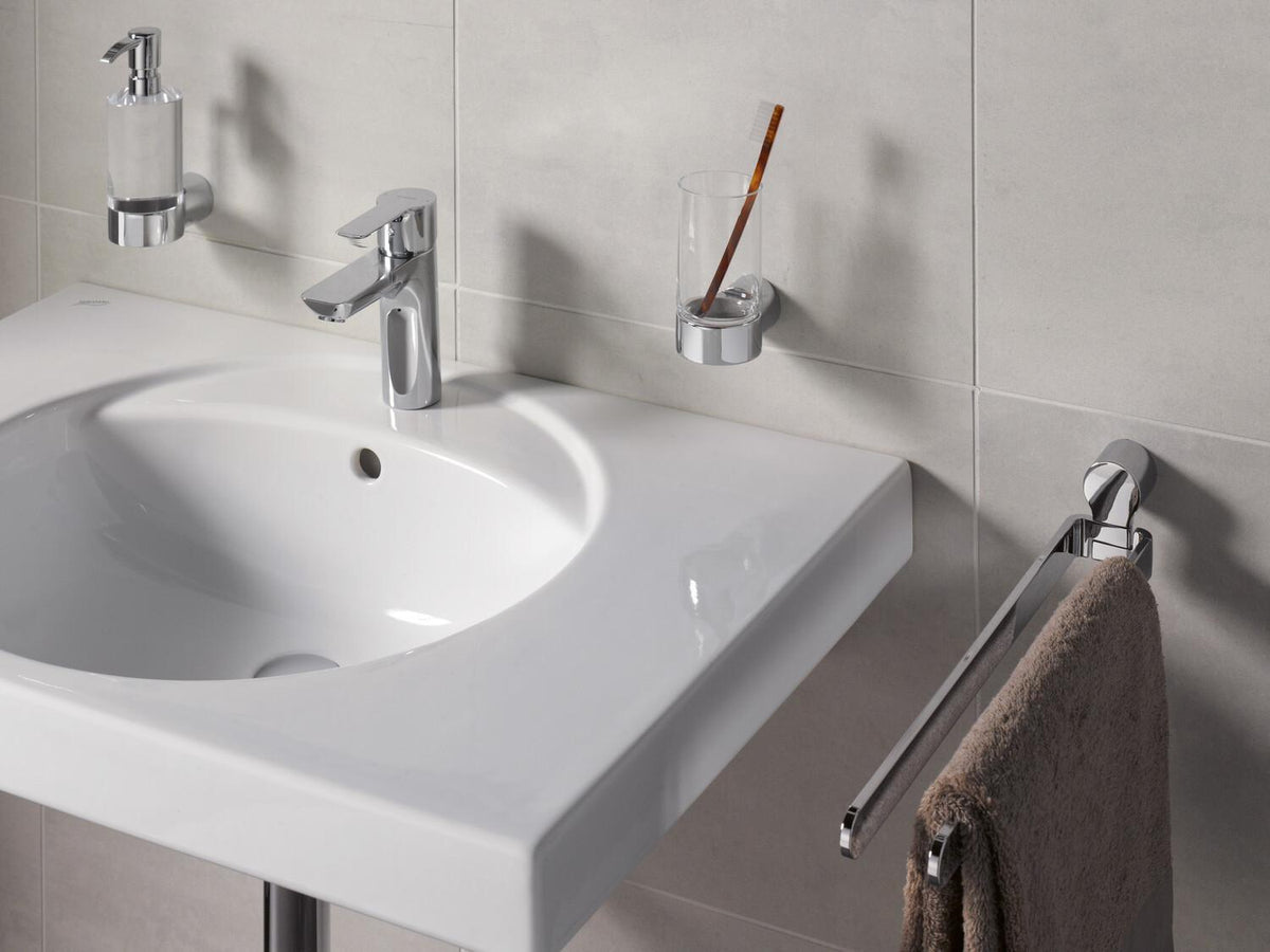 EMCO fino Flüssigseifenspender 175 ml Kristallglas klar mit verchromter Dosierpumpe