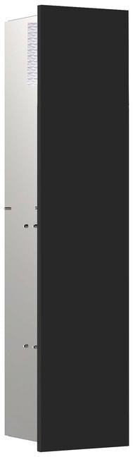 EMCO WC-Modul asis pure 51310 Unterputz, 1-türig links, 730 mm, weiß – mit WC-Bürste und Papierhalter