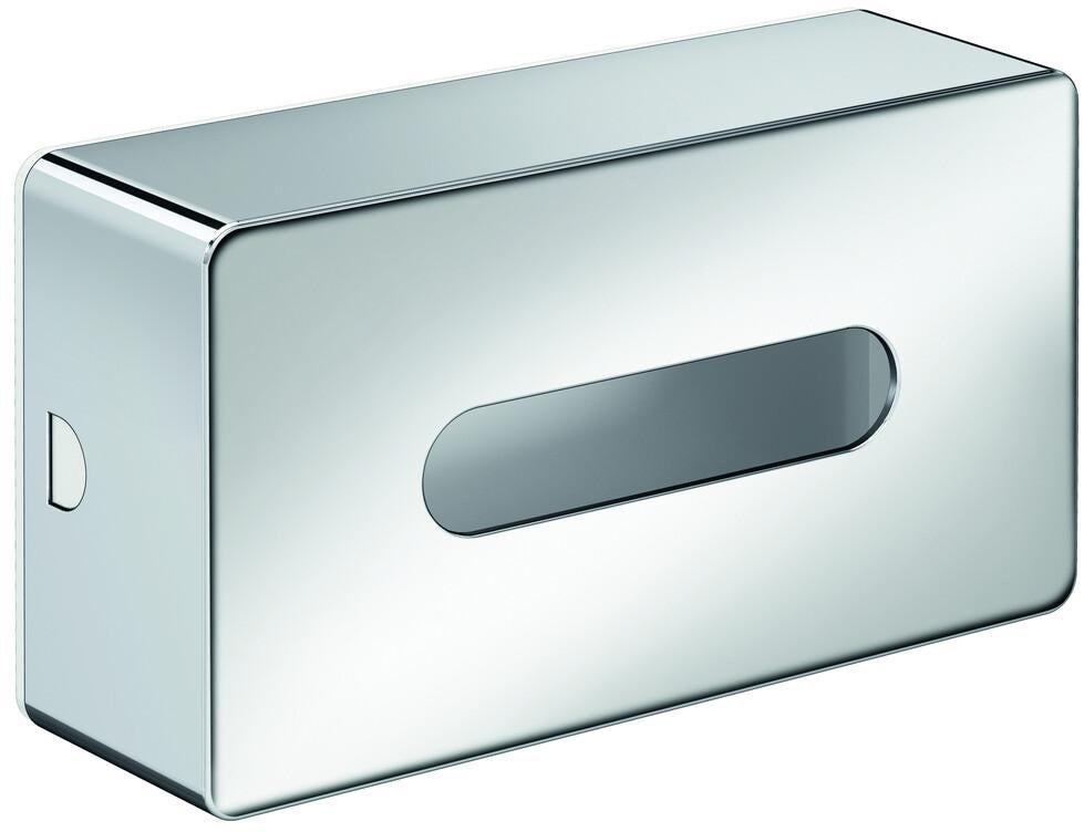 EMCO Kosmetiktuchbox LOFT Wandmodell – Chrom, 250 x 79 x 140 mm, verdeckte Befestigung