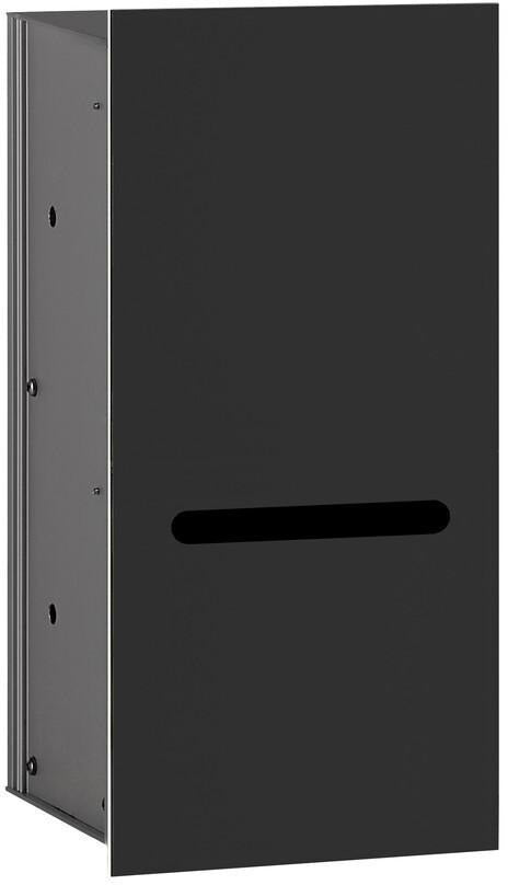 EMCO WC-Papier-Modul asis 2.0 Unterputz, Anschlag links, 346 mm, Glas optiwhite