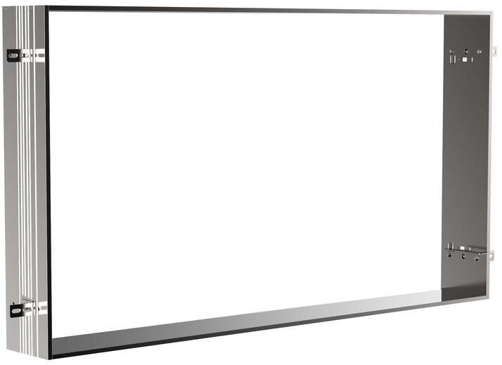 EMCO prime Einbaurahmen für Lichtspiegelschrank 600 mm – Aluminium silber eloxiert