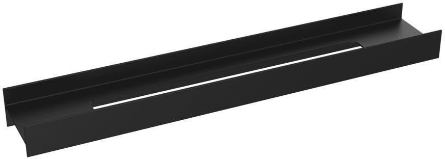 EMCO Handtuchhalter S 85 mit Handtuchschlitz 600 mm, schwarz-matt, Aluminium, verdeckte Befestigung