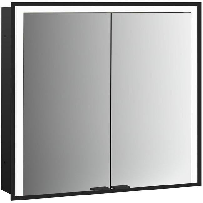 EMCO prime 3 LED-Lichtspiegelschrank 1000 mm, 2-türig, Unterputz, Aluminium, IP20