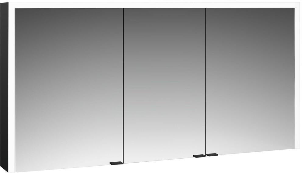 EMCO prime 3 LED-Lichtspiegelschrank 1400 mm, 3-türig, Aufputz, Aluminium