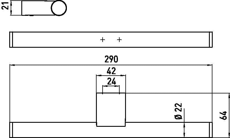 EMCO Reservepapierhalter system 2 00101 für 2 Rollen – Chrom, Wandmontage, verdeckte Befestigung