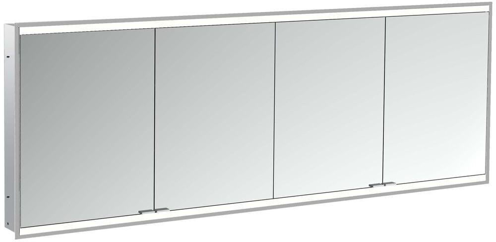 EMCO Lichtspiegelschrank prime 2 Unterputz 1800 mm, 4-türig, LED, Aluminium