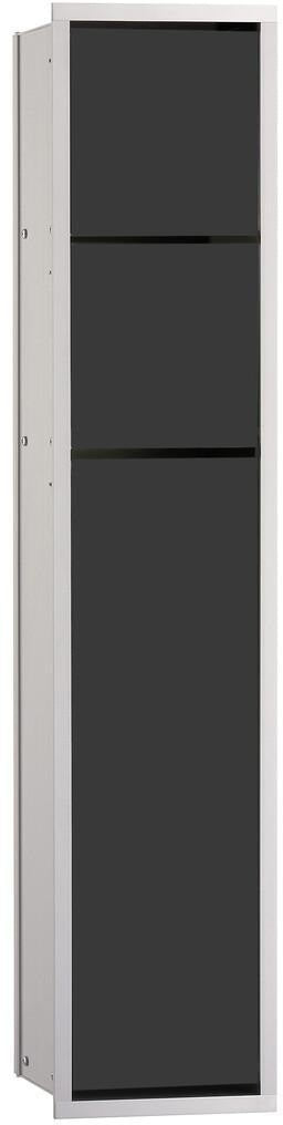 EMCO WC-Modul asis 150 Unterputz 809 mm mit Papierhalter, Reserverollenbox und WC-Bürste in chrom/optiwhite