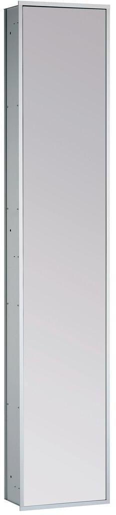 EMCO Schrankmodul asis 300 Unterputz 1584 mm alu/Spiegel mit LED-Beleuchtung
