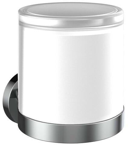EMCO Sensor-Seifenspender ROUND mit Kristallglas satiniert, Akku, Wandmontage