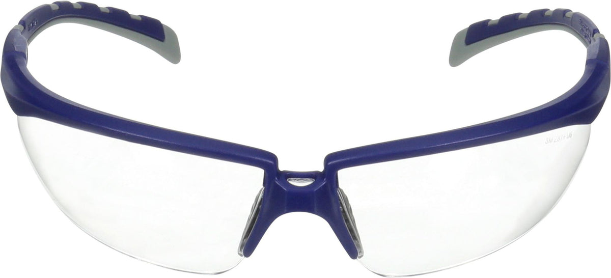 3M Schutzbrille S2001AF-BLU-EU EN 166 EN 170 EN 172 mit blau/grauen Bügeln und klarer Scheibe
