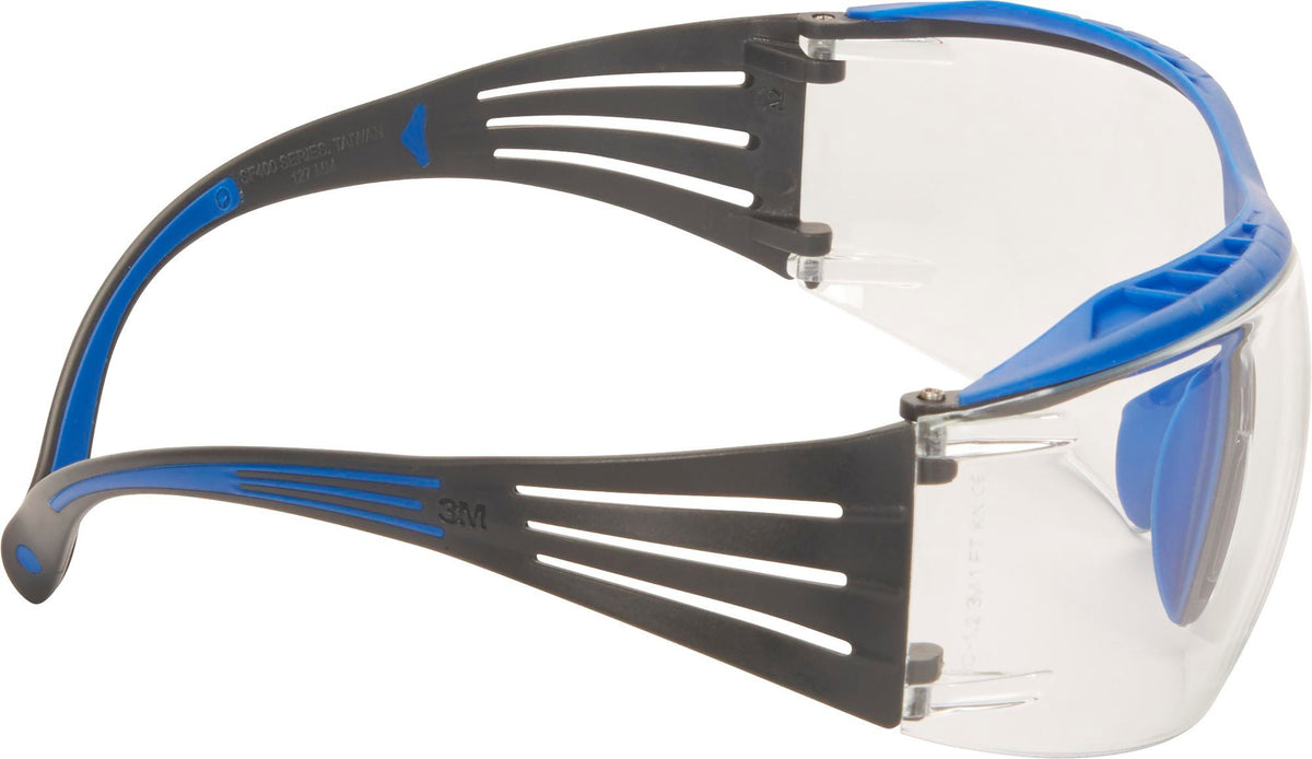 3M Schutzbrille SecureFit™ 400X EN 166 mit Scotchgard™ Anti-Fog Beschichtung, blau/grau