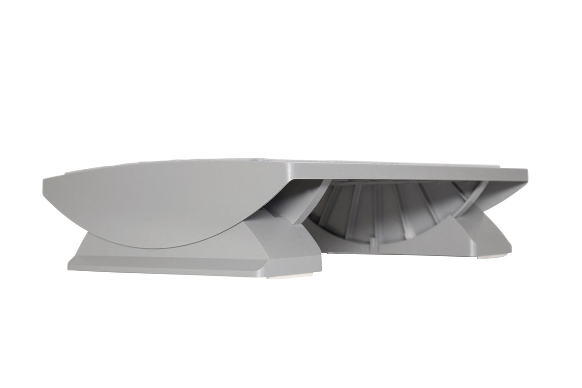 MAUL Fußstütze grau – stufenlos höhenverstellbar, 475 x 390 mm, für ergonomisches Sitzen
