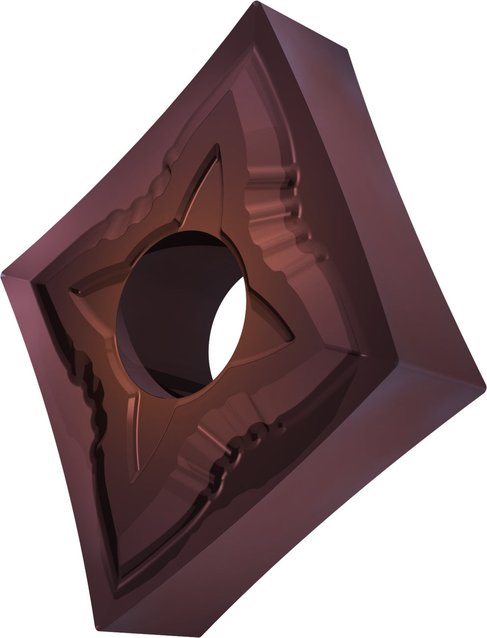 Dormer Pramet Drehwendeschneidplatte CNGG 120402E-SF:H07 – 10 Stück, 80° rhombisch, H07 unbeschichtet