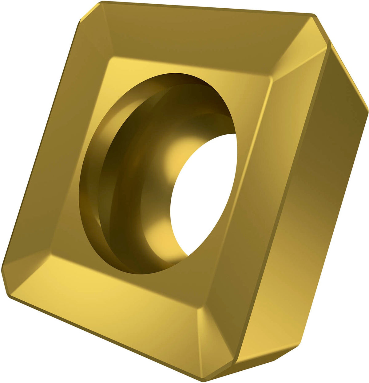 PRAMET Fräswendeschneidplatte SPET 1204ADEN:M8330 – PVD-beschichtet, Gold
