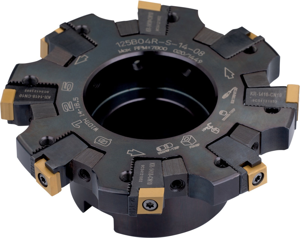 PRAMET Scheibenfräser S90CN 125 mm mit Wendeplattenaufnahme für tiefe Nuten