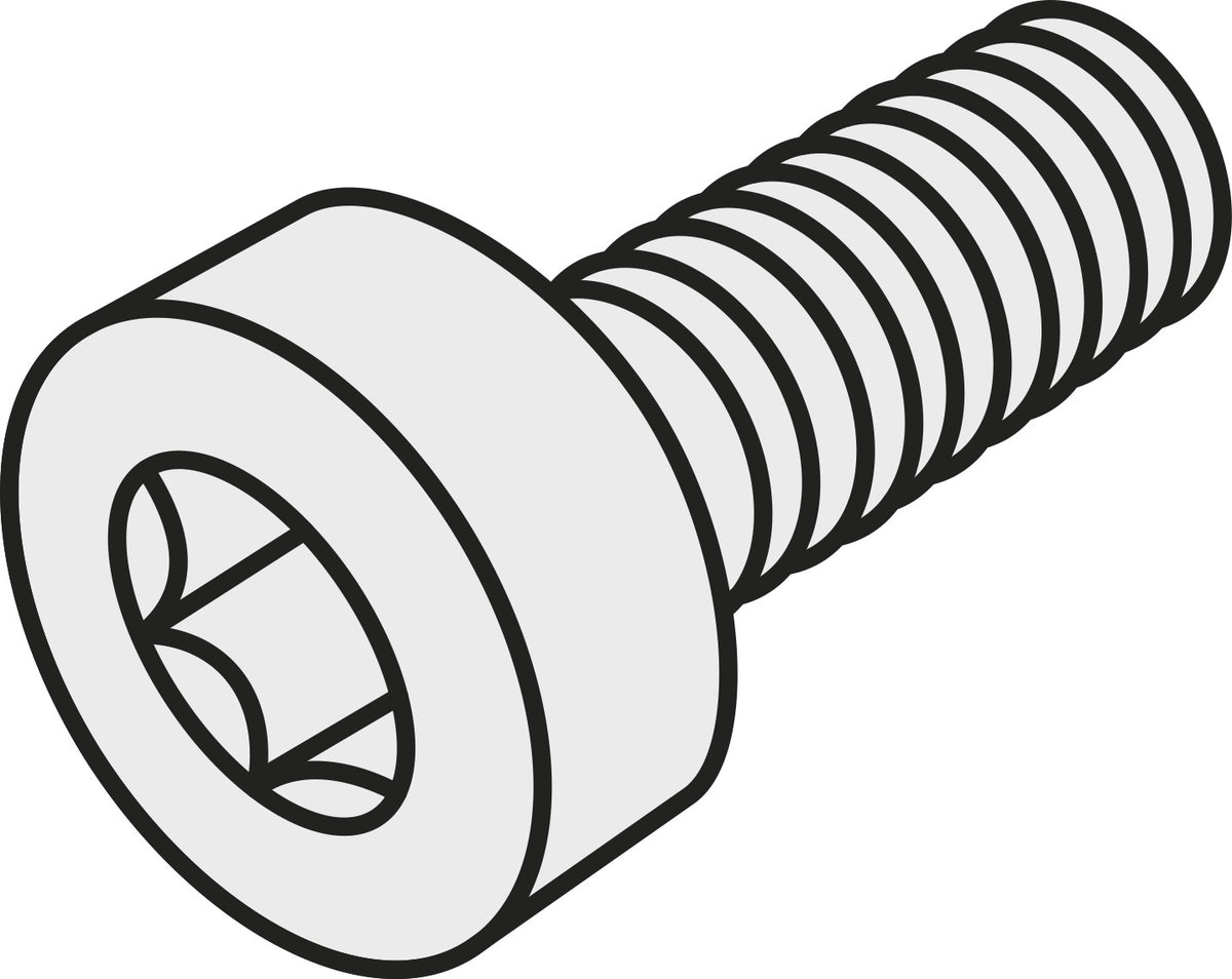 PRAMET Innensechskantschraube ISO SR 04 – Ersatzteil für Fräserdesign SR, 4,5g
