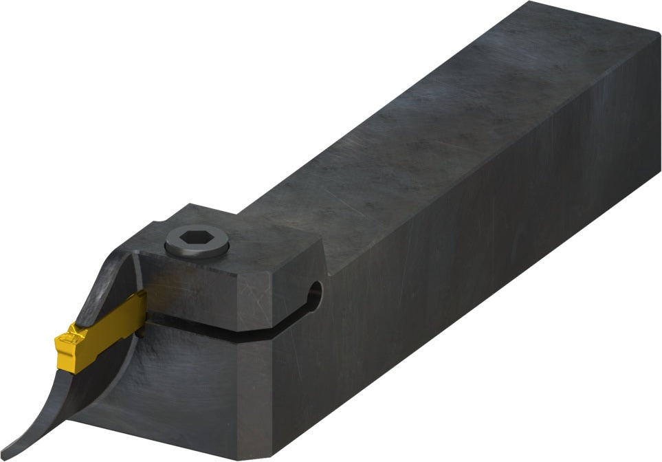 PRAMET Planeinstech-Werkzeug GL3-S2525MFL-12-R035027 für GL-Wendeschneidplatten, Linkslauf, 12 mm Einstechtiefe
