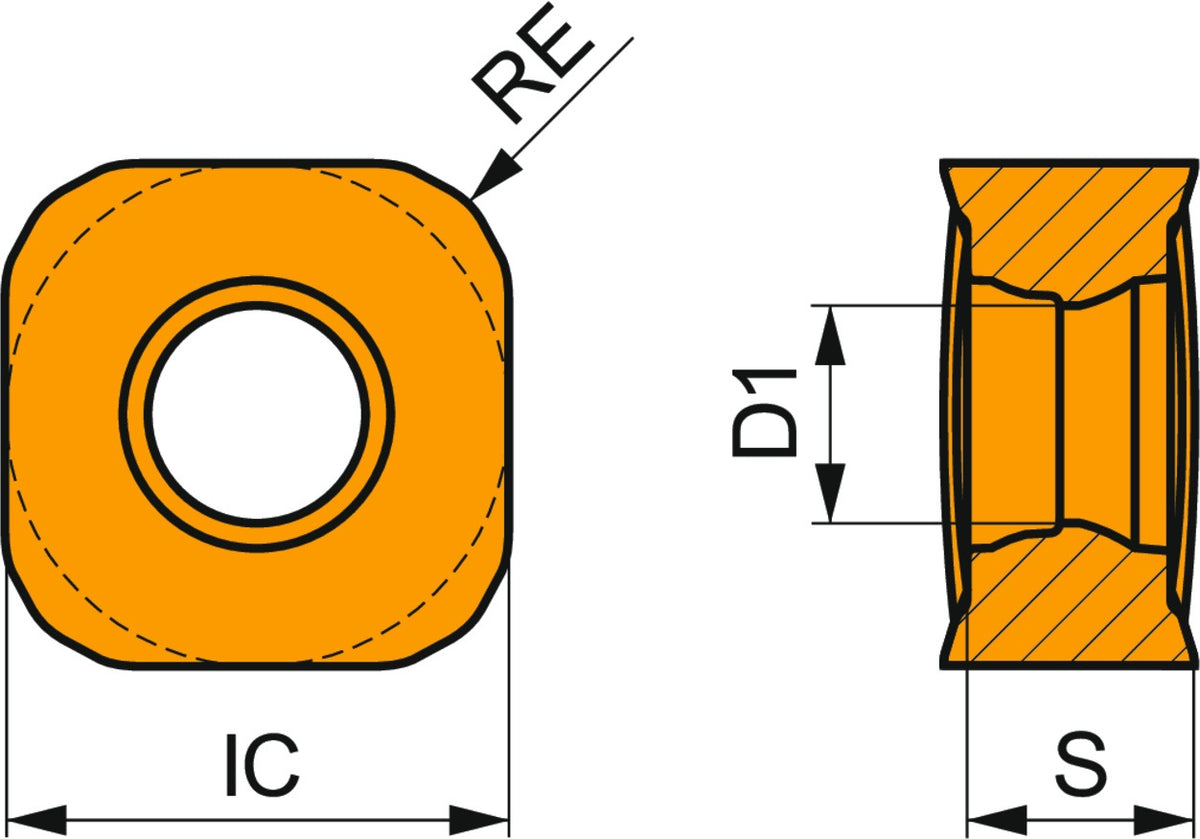 PRAMET Fräswendeschneidplatte SNGX 110416SR-HM:8215 – Viereckig, 1,6 mm Eckenradius