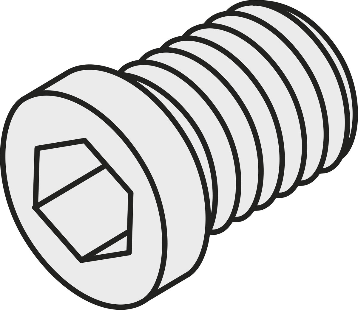 PRAMET Wendeschneidplatten-Schraube ISO 5513 020-03 M2,5 CUTTERSCREW
