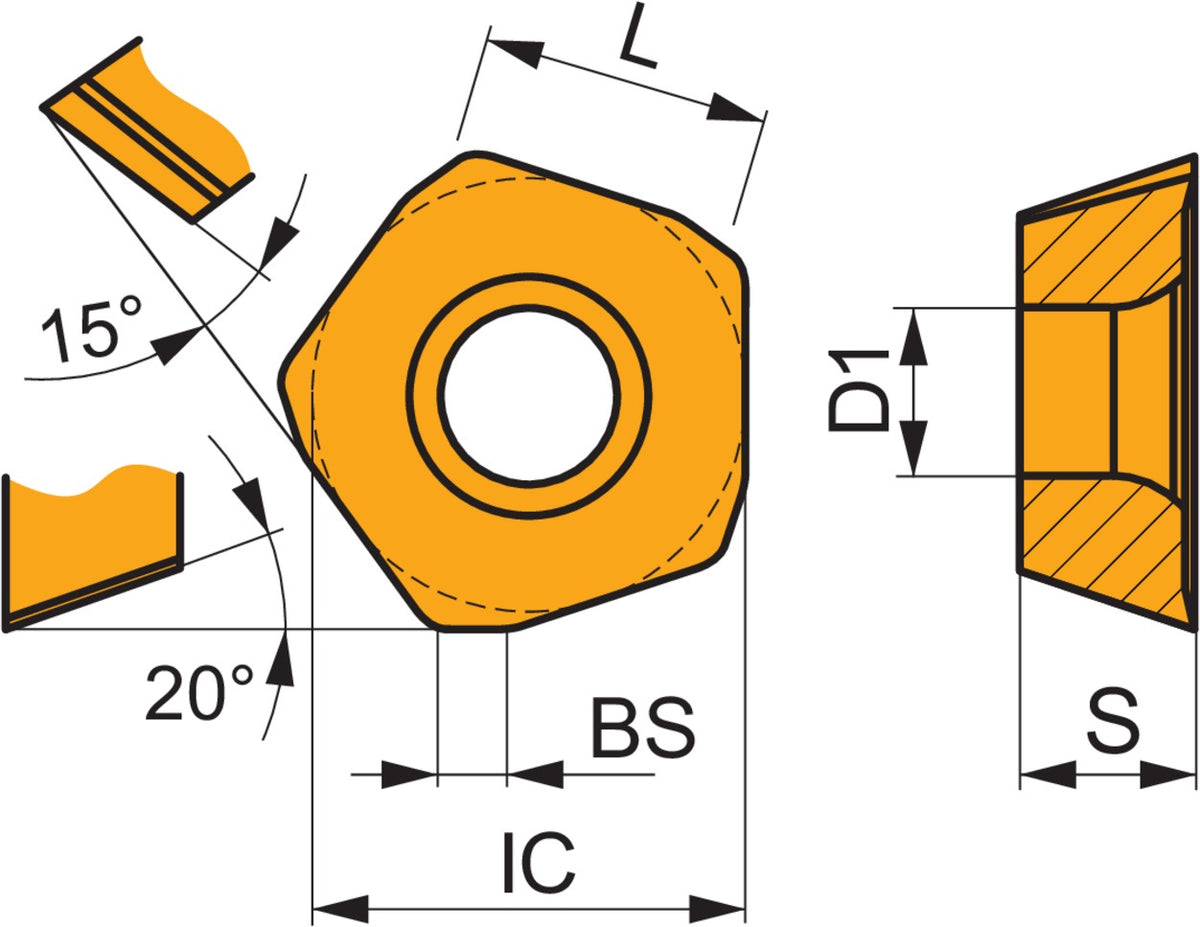 PRAMET Fräswendeschneidplatte PDKX 0905ZEER-FM M6330 PVD beschichtet – 10 Stück
